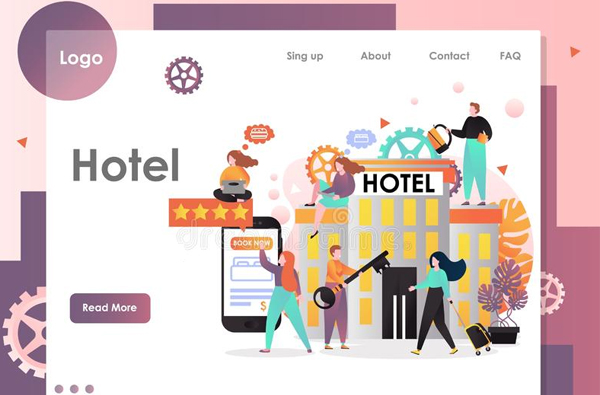 سایت هتل، hotel web desogn ، basisfly